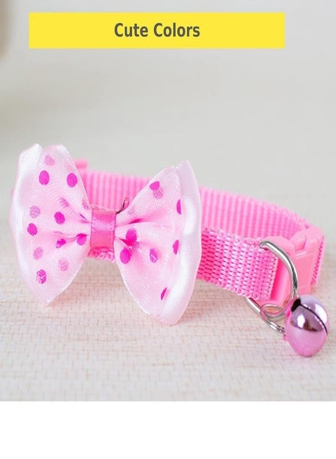 KittuPet طوق كيتو بيت على شكل ربطة عنق للقطط الصغيرة والجراء والكلاب، مقاس 10 مم، لون عشوائي (عبوة من 6 قطع) - Image 5